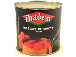 HELE GEPELDE TOMATEN BLIK 2550 GR DIADEM