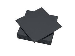 SERVIETTES NOIRS 38X38